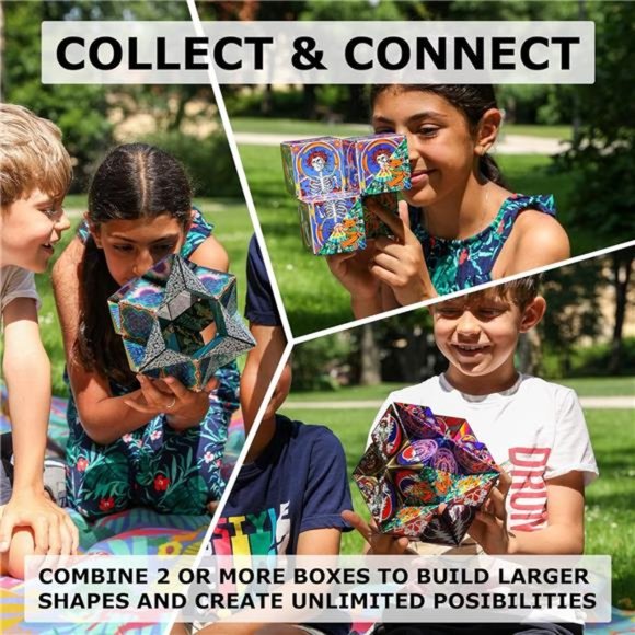 Shape Shifting Box - Award-Winning,Patented Fidget Cube w/ 36 Rare Earth Magnets - Picture 2 of 6